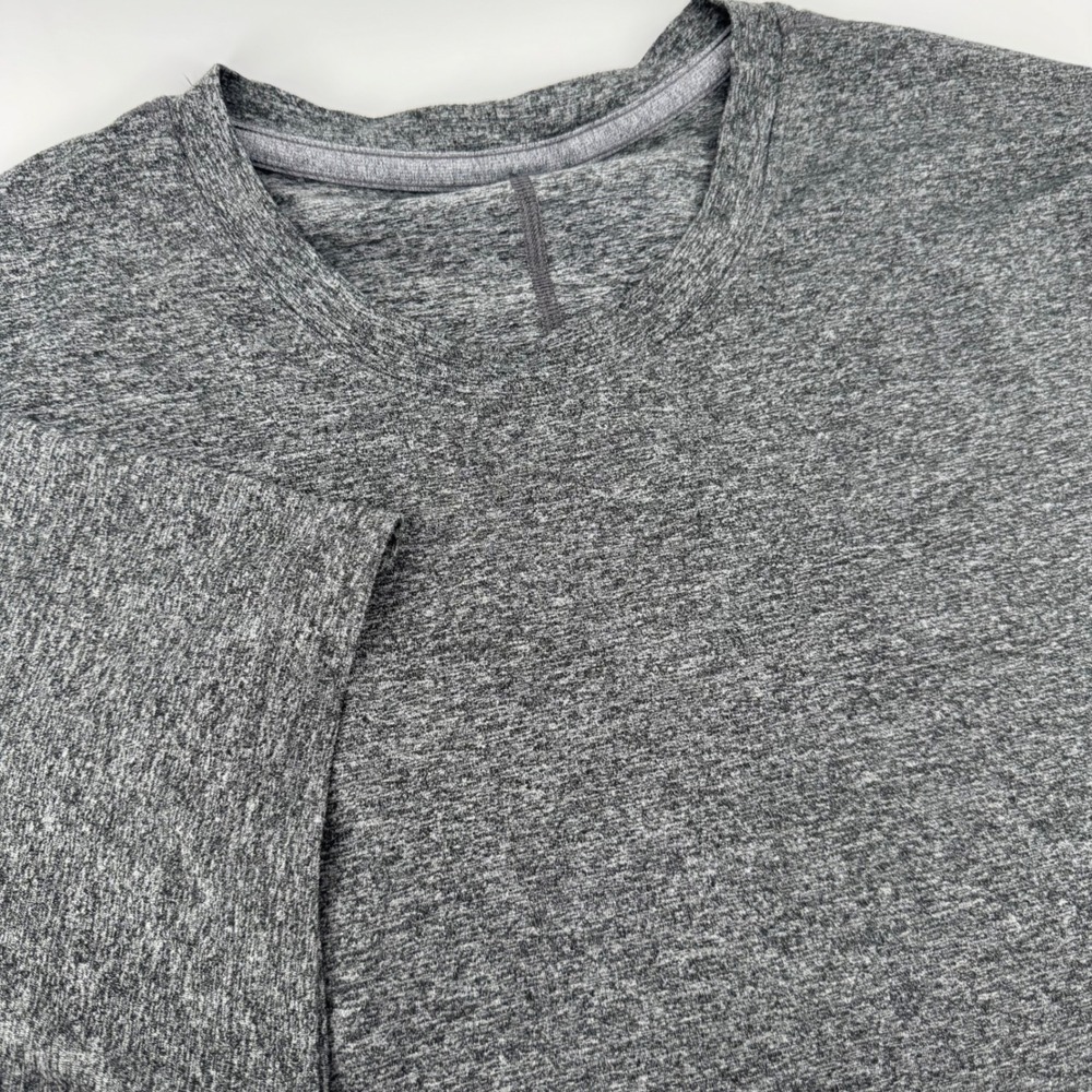Lululemon Metal Vent Tech Short Sleeve Shirt Men Grey Heather Athletic Tee Large